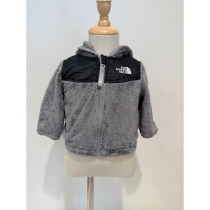 The North Face Infant/Toddler Oso Fleece Hoodie, Full Zip, Super-Soft, Size 3-6M